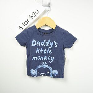 Daddy's little monkey t shirt PLAY WAER